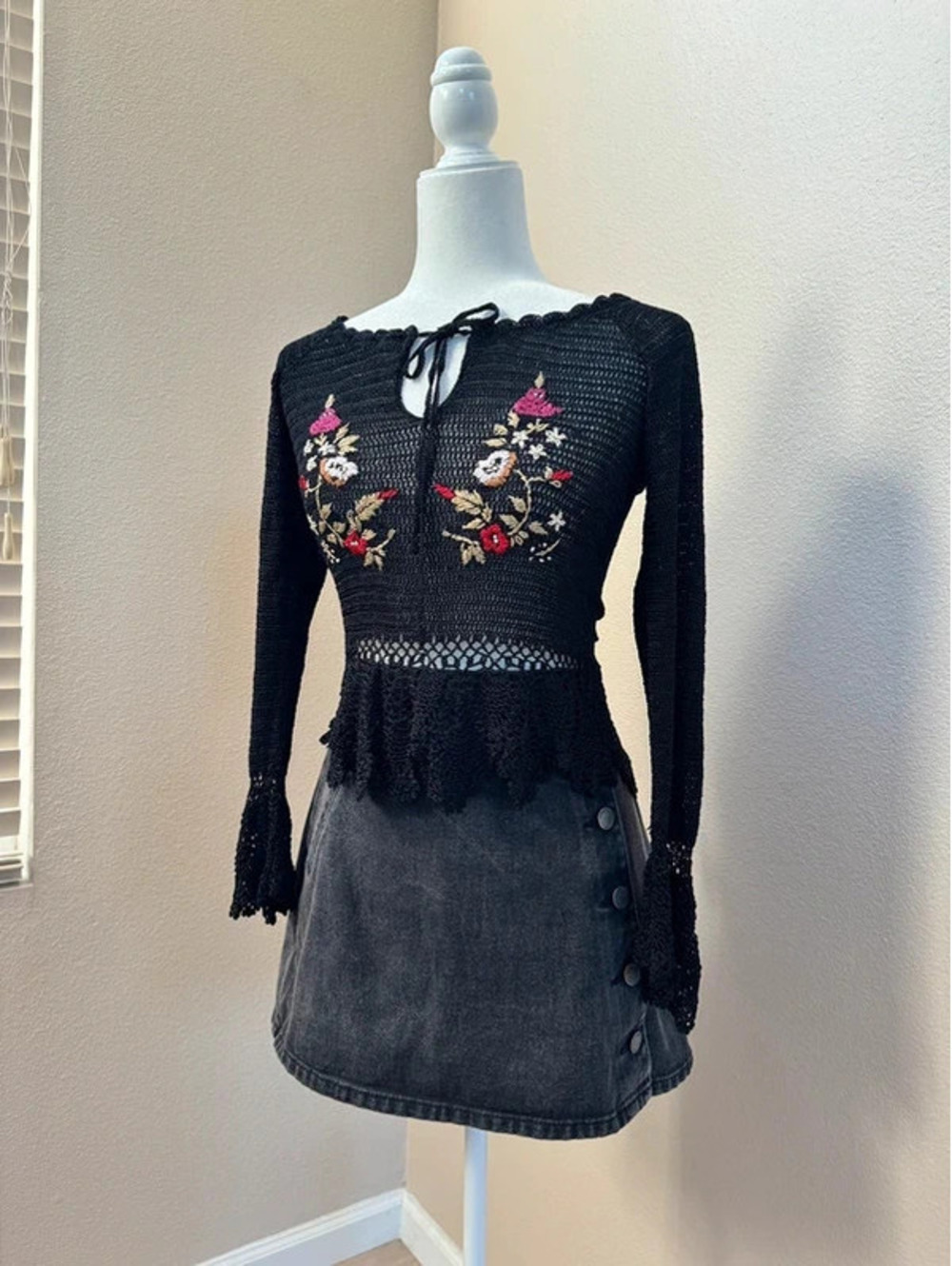 Vintage knit fairy top